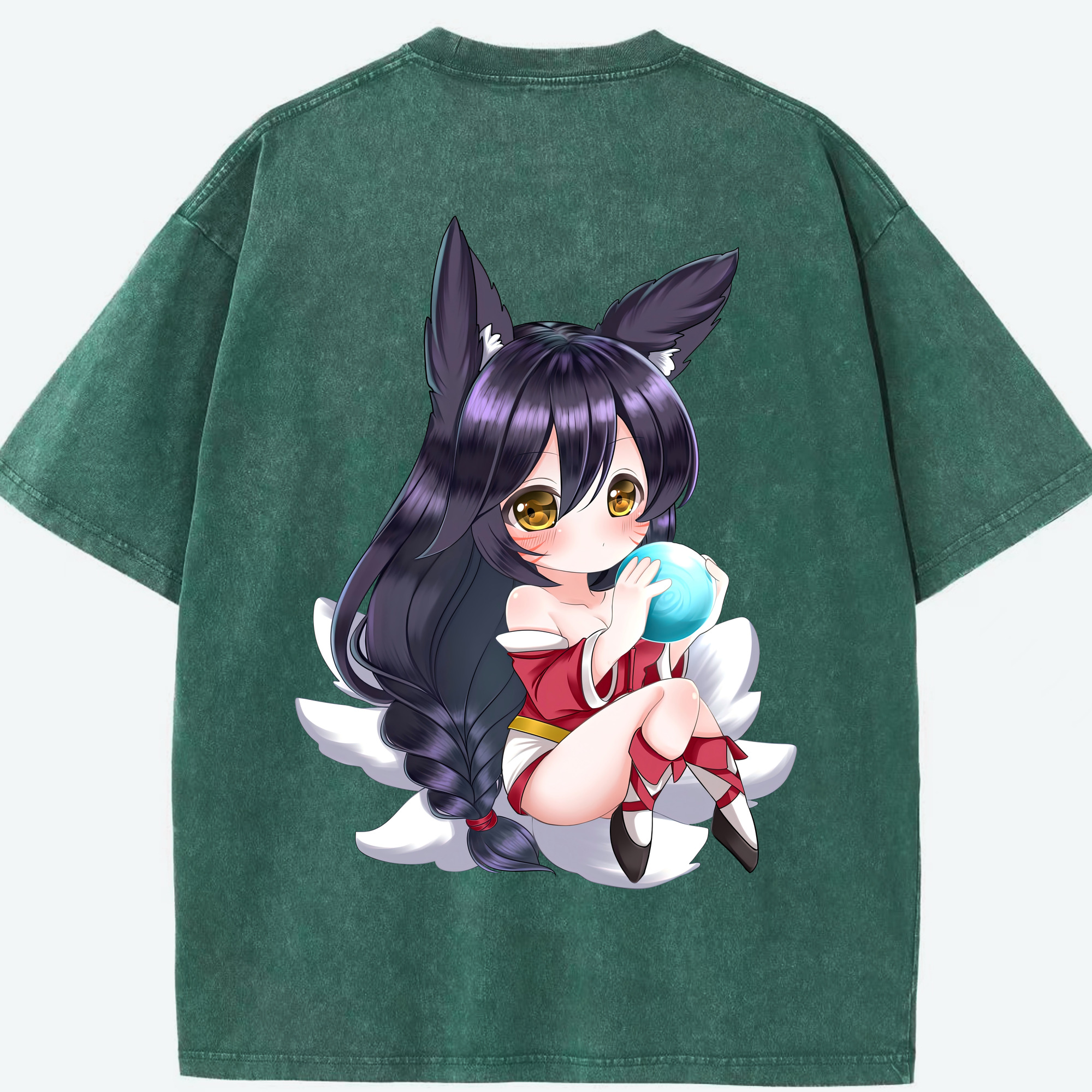 リーグ・オブ・レジェンド League of Legends LOL 綿100% ヴィンテージ風 半袖Tシャツ（背面プリント）
